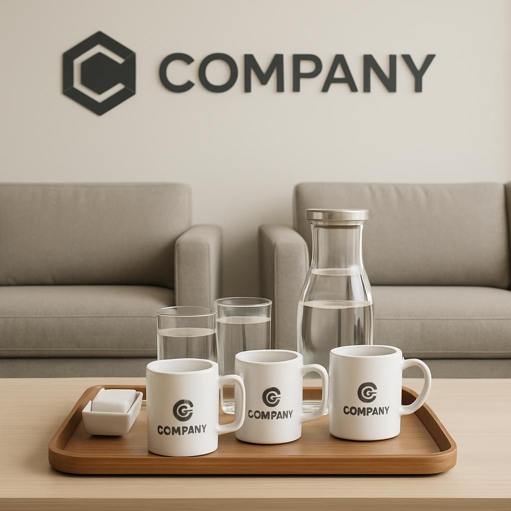 A company logo on a label in three gray hexagons surrounding a white C, with varying lines in each, accompanied by the com...